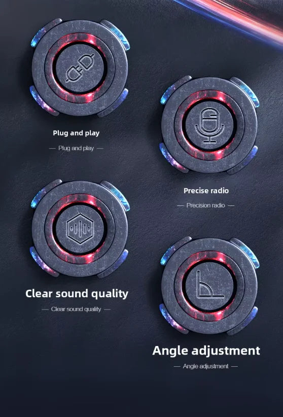 GOOERMI M9 Professional Podcast Equipment Kit Wired Microphone Portable Live Stream Studio Recording Condenser Gaming Microphone