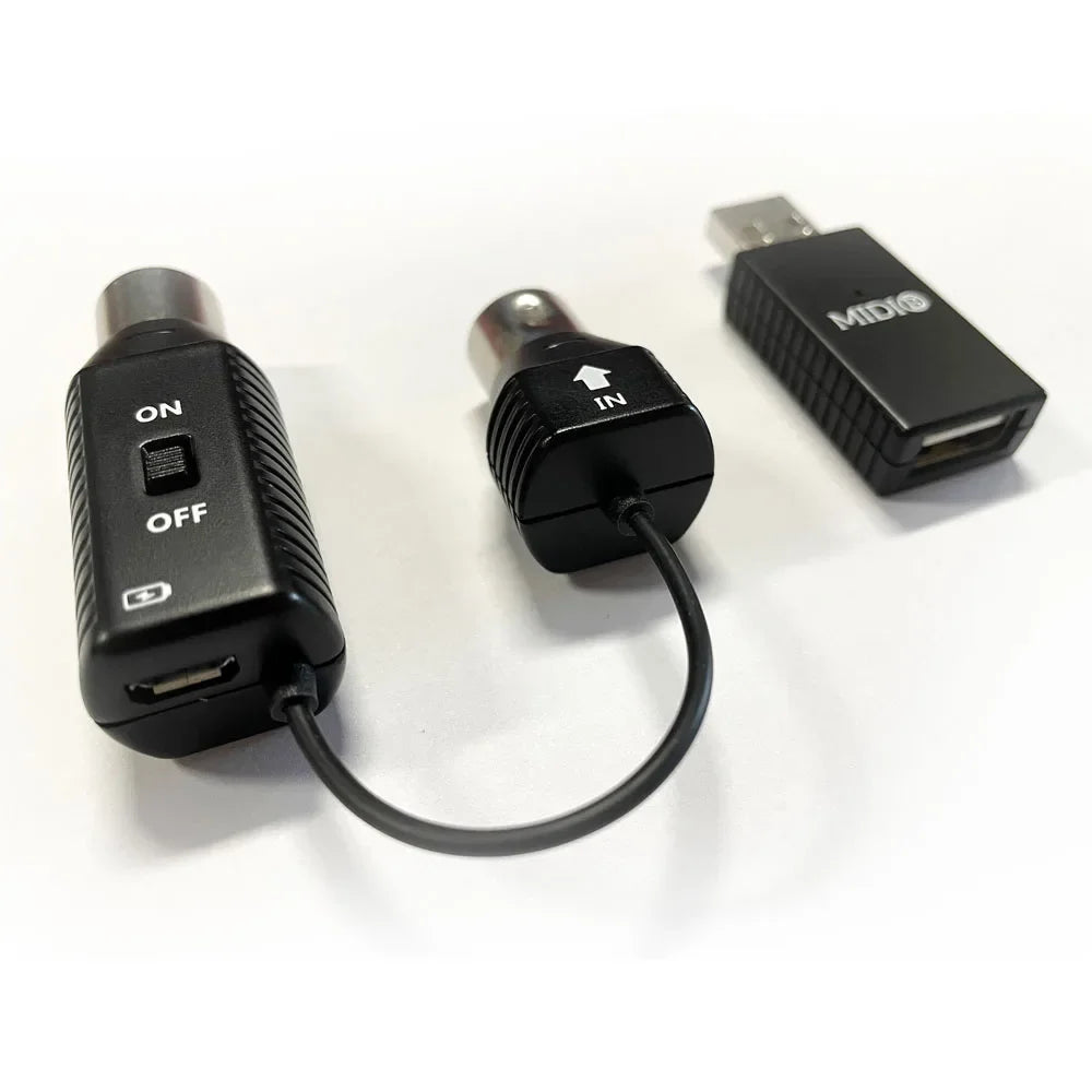 M-vave Wireless MIDI System Bluetooth MIDI Adapter 5-PIN DIN ,Instead of MIDI Cable for Piano Keyboard,Android,ios