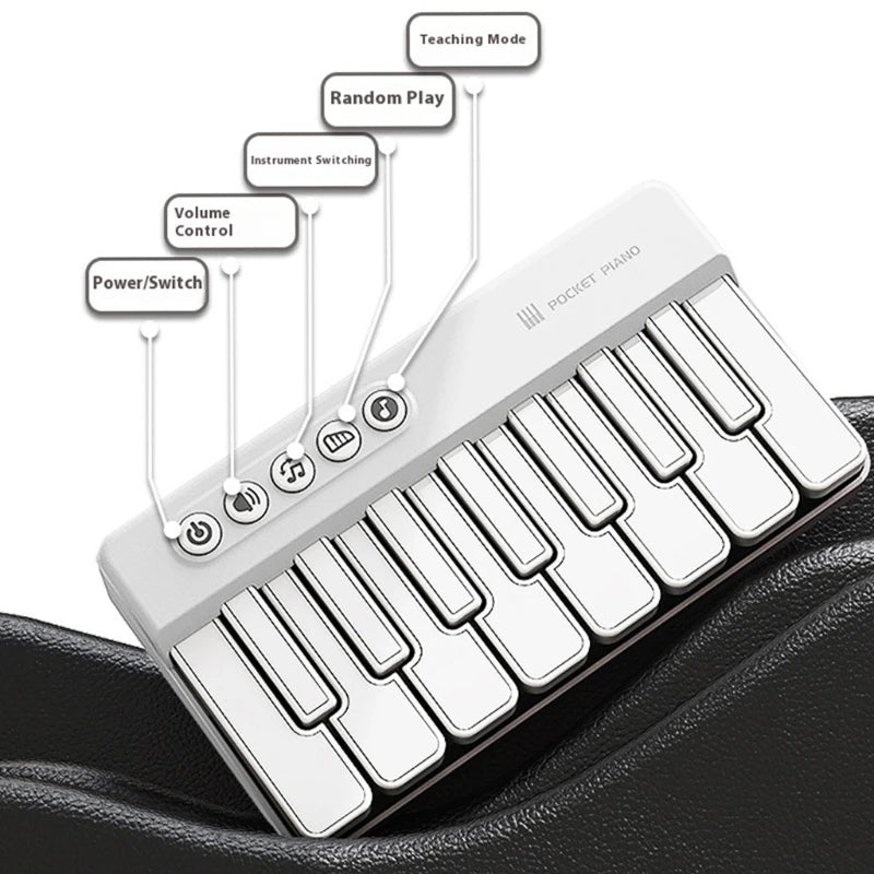 Musical Learning Toy Piano for Portable Design Enhances Creativity While Building Basic Music Knowledge with ABS Texture