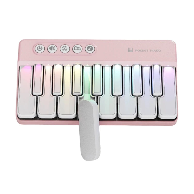 Musical Learning Toy Piano for Portable Design Enhances Creativity While Building Basic Music Knowledge with ABS Texture