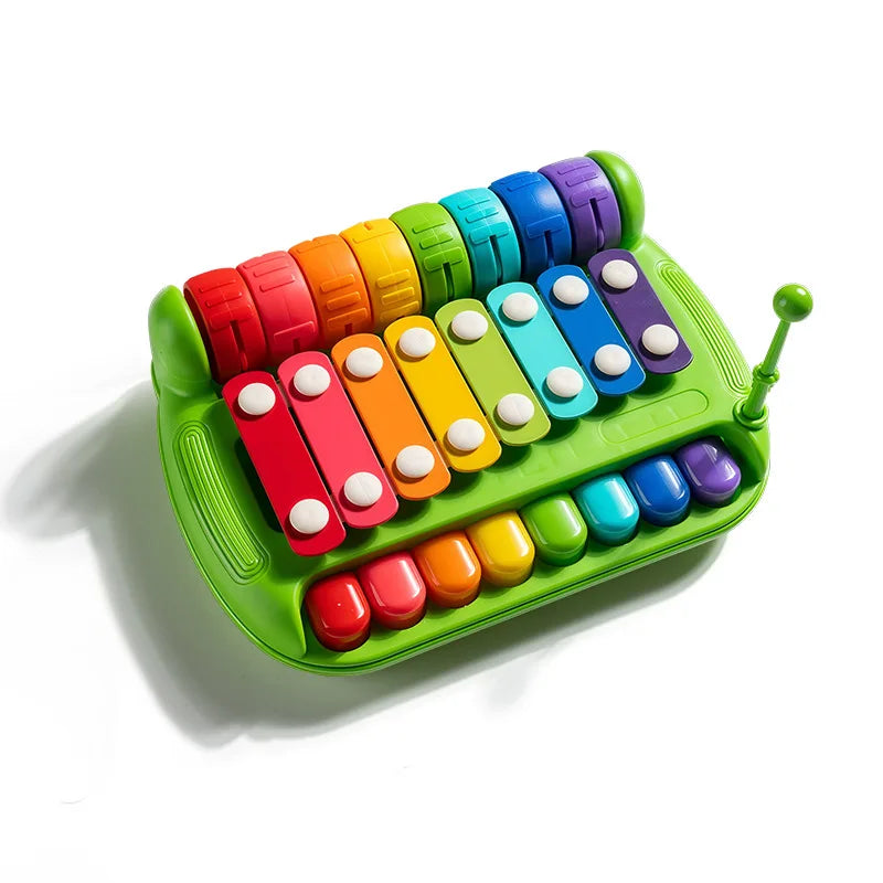 Baby Toy 2-in-1 Piano Toy Eight tone Hand Piano Toy Baby Toy Piano Instrument