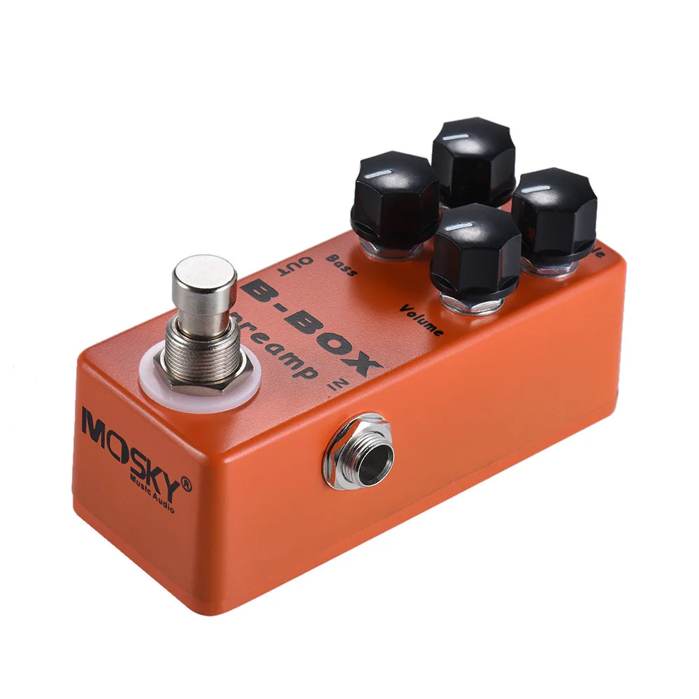 MOSKYAUDIO BB Preamp Guitar Effect Pedal B-Box Overdrive Preamp Electric Bass Guitarra Acoustic Guitar Effect Analog