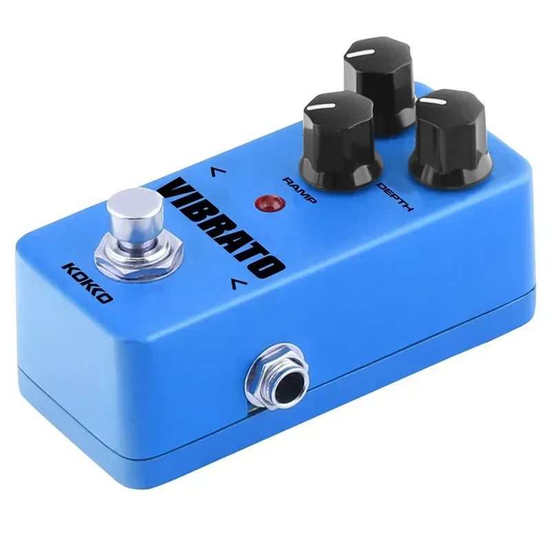 KOKKO FVB2 Vibrato/Tremolo Guitar Effect Pedal – True Bypass, Analog Modulation Stompbox for Electric Guitar Effect Pedal
