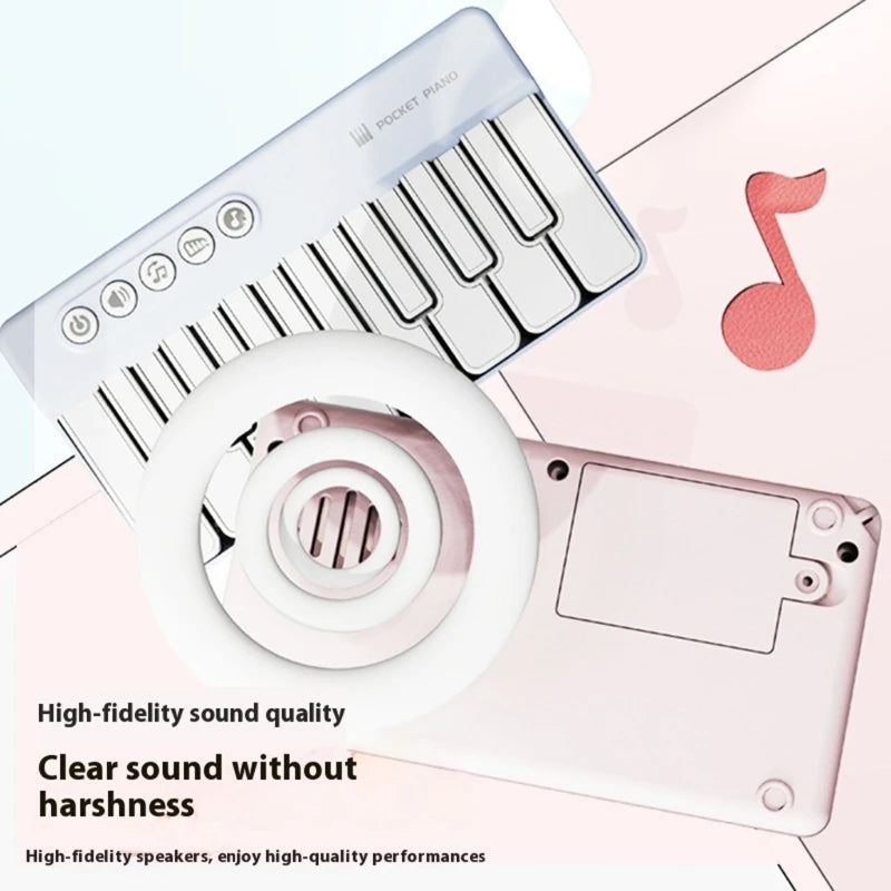 Musical Learning Toy Piano for Portable Design Enhances Creativity While Building Basic Music Knowledge with ABS Texture