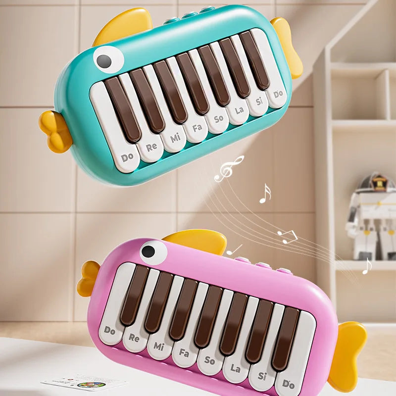 Montessori Baby Music Instrument Electronic Pocket Piano Keyboard Musical Instruments Educational Toy Early Learning for Kids