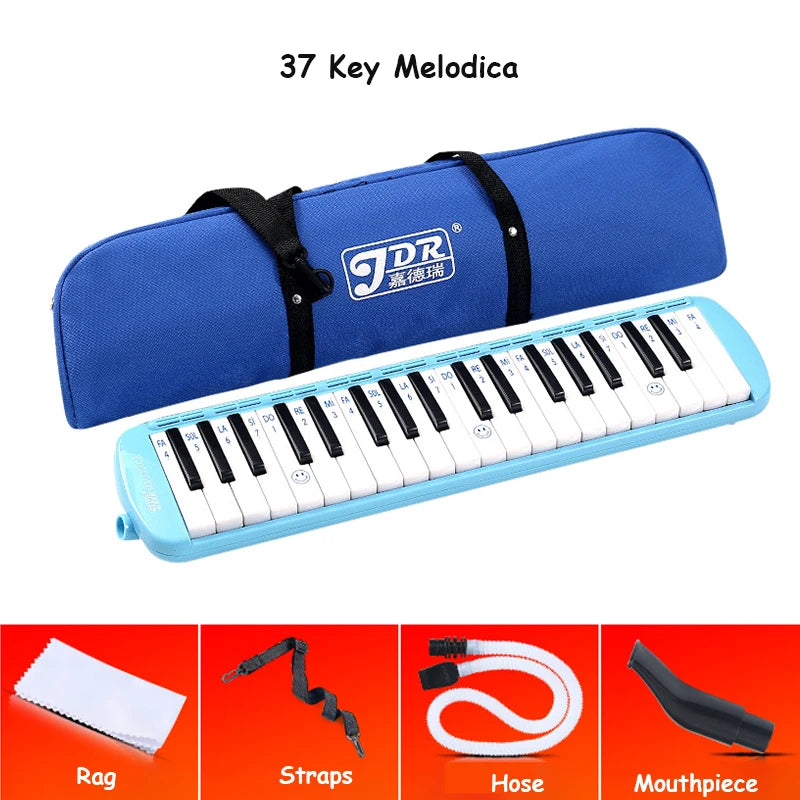 Melodica 32 Keys Pianica Mouth Organ Music Pipe Professional Musical Instrument Gaita Piano Melodic Tube Keyboard  Harp with Bag