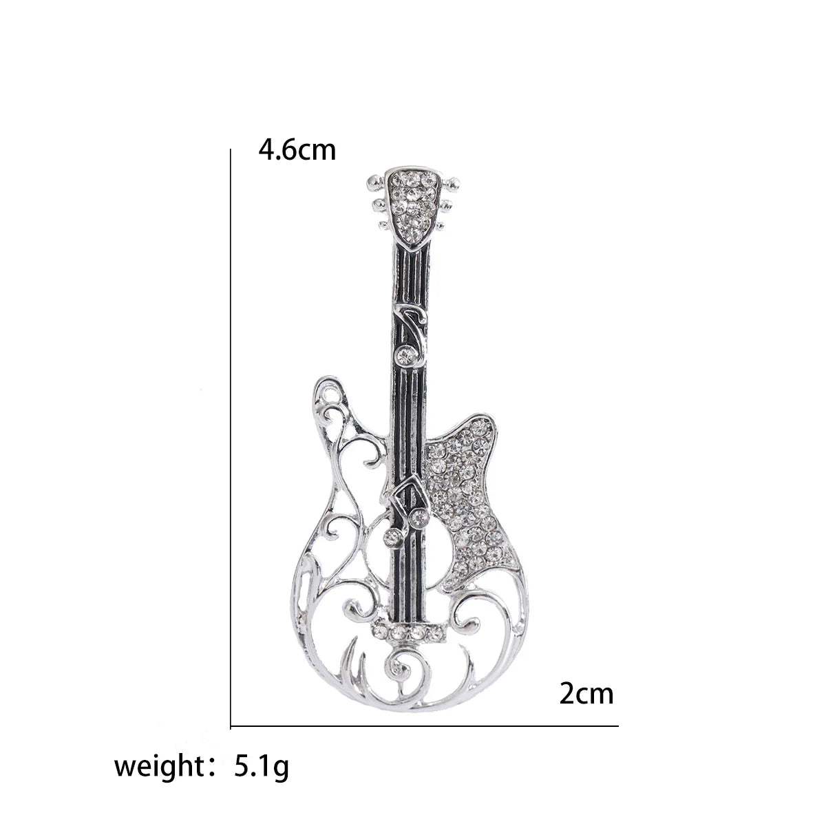 Enamel Violin Brooches for Women Unisex Rhinestone Music Equipment Pins Banquet Party Backpack Gifts Jewelry Accessories