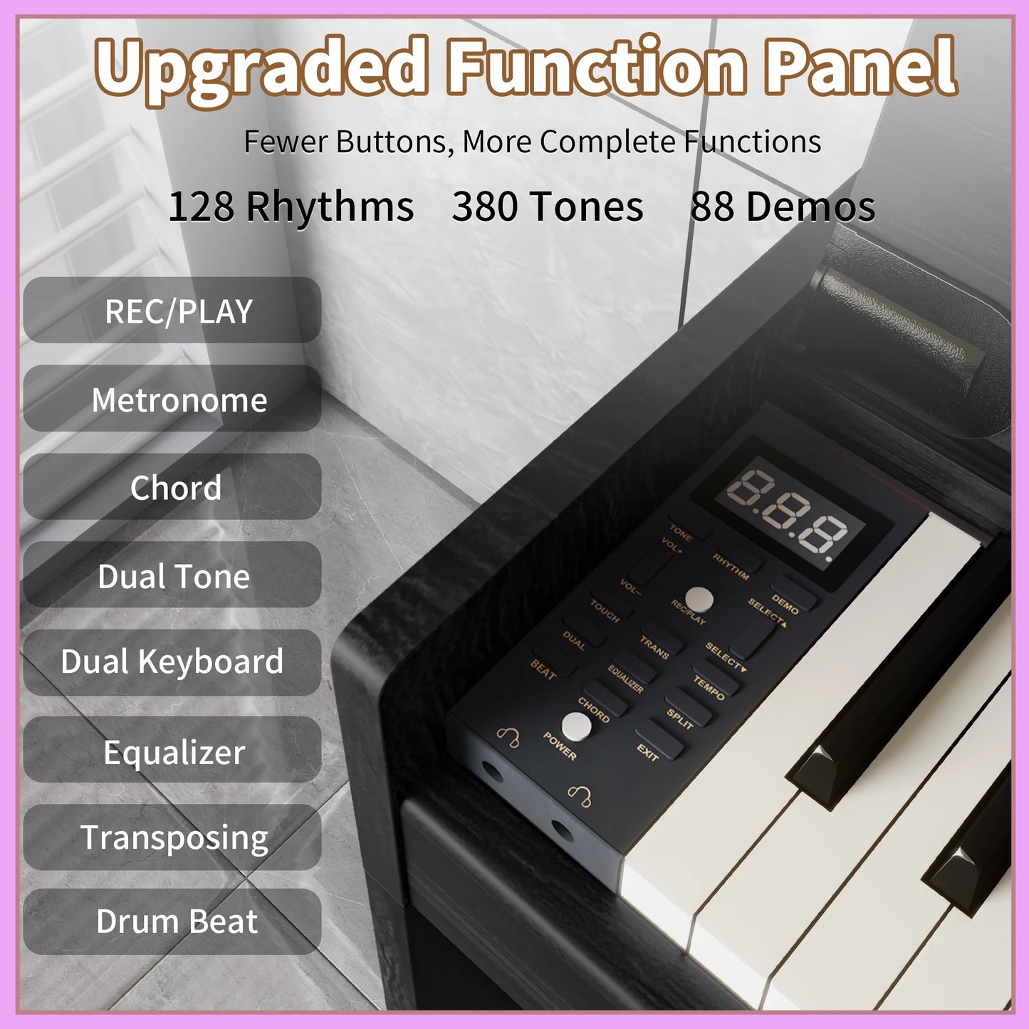 Music Instrument Piano 88 Keys Piano Keyboard Digital Piano Electronic