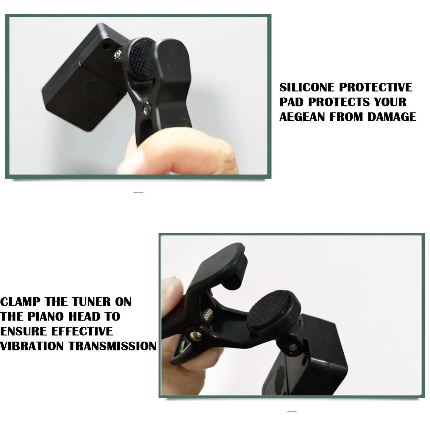 Professional Clip-On 360 Degree Acoustic Guitar Tuner LCD Screen Electric Digital Tuner For Acoustic Guitar Ukulele Accessories