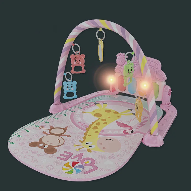 Newborns 0-1 years old baby piano pads stepping on piano games carpet toys baby music pedals piano fitness piano