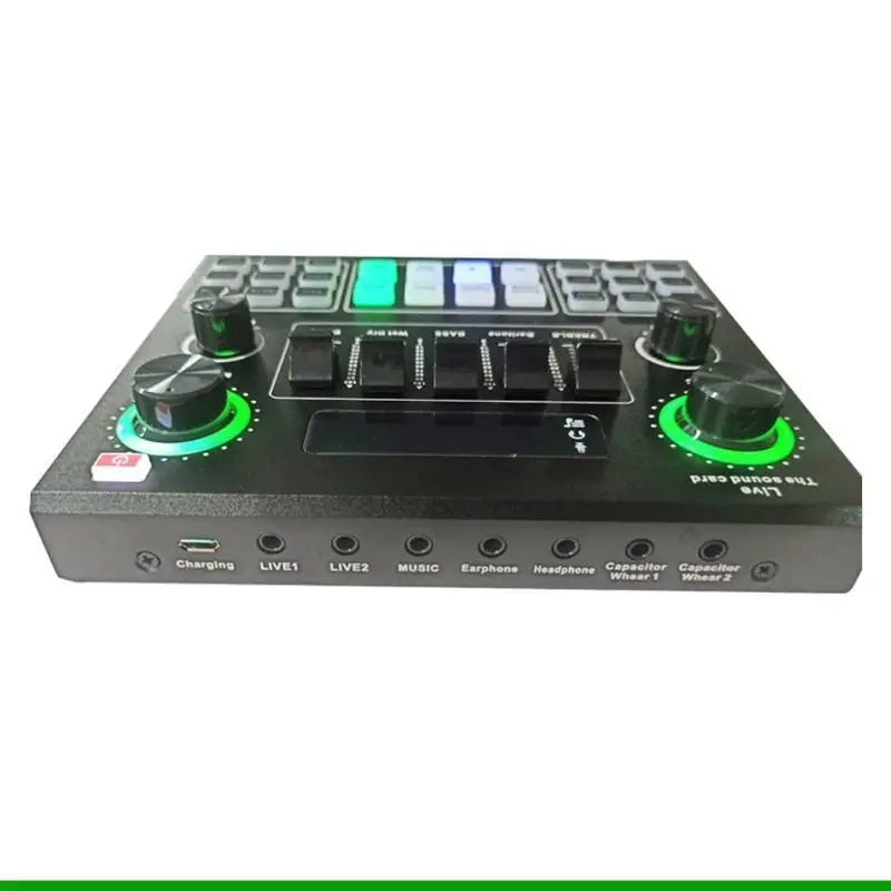 U55C USB External Mixer Sound Board 1Set Mixer Sound Board Mobile Computer for Microphone Streaming Recording