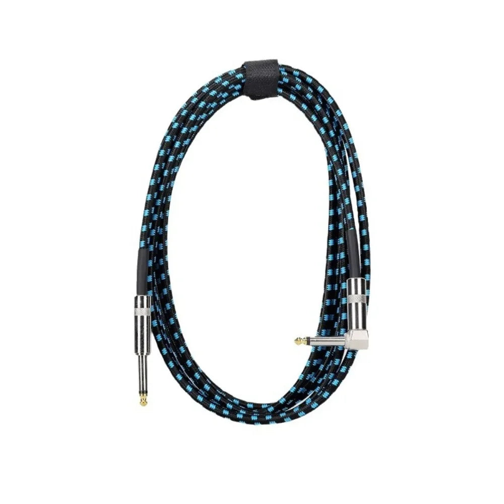 Guitar Cable1.5m/3m/5m/10m Electronic Instrument Cable Straight Elbow Bass Amplifier Cable Electric Guitar Bass Audio Mono Cable