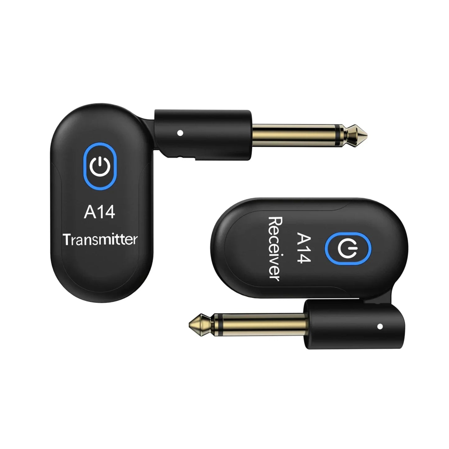 Guitar Wireless System Transmitter Receiver Built-in 2.4G Rechargeable Wireless Guitar Transmitter for Electric Guitar Amplifier
