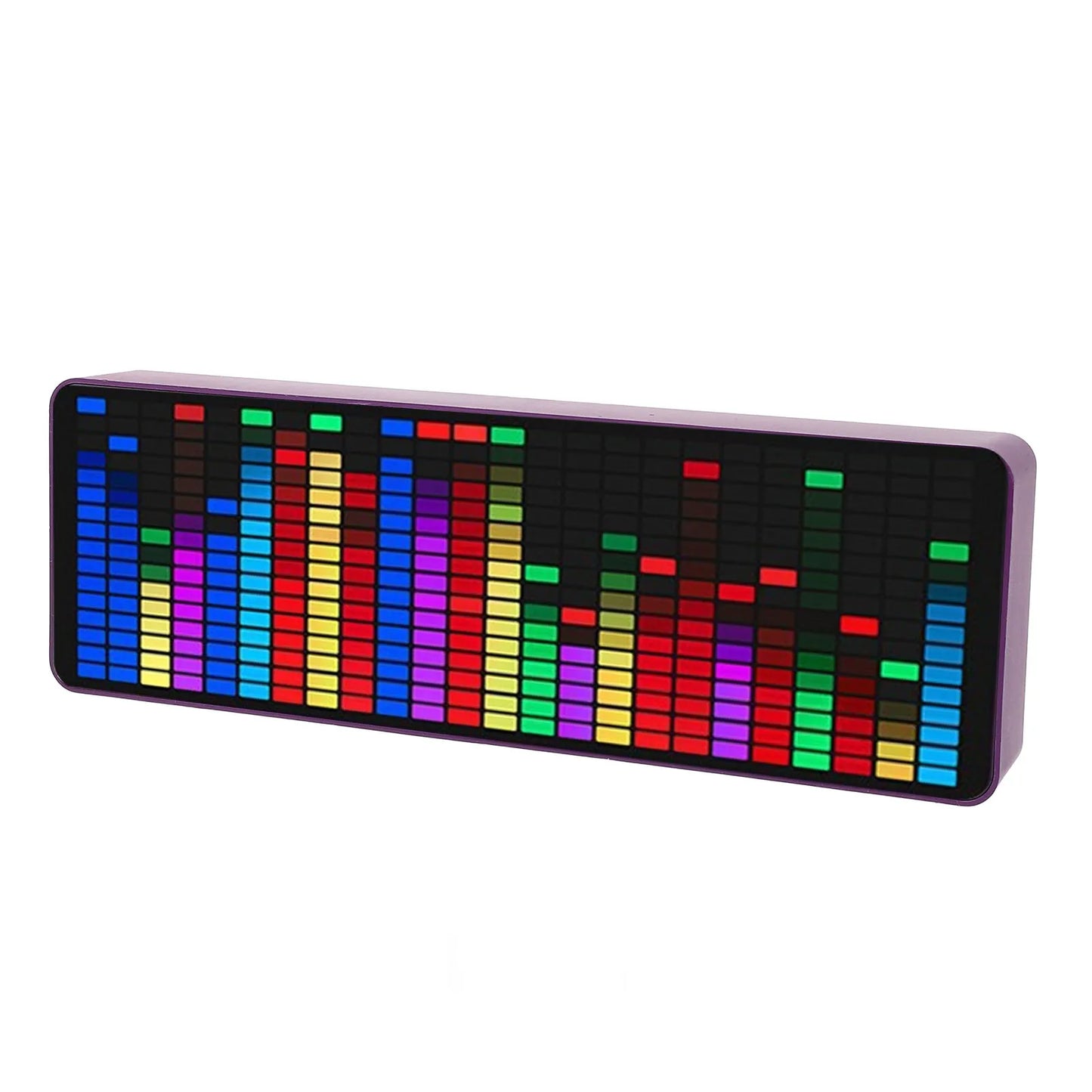 LED Music Spectrum Pickup Voice or Cable Control 5V USB 7 Color Modes 1624 Segments Music Rhythm Analyzer for Home Theater