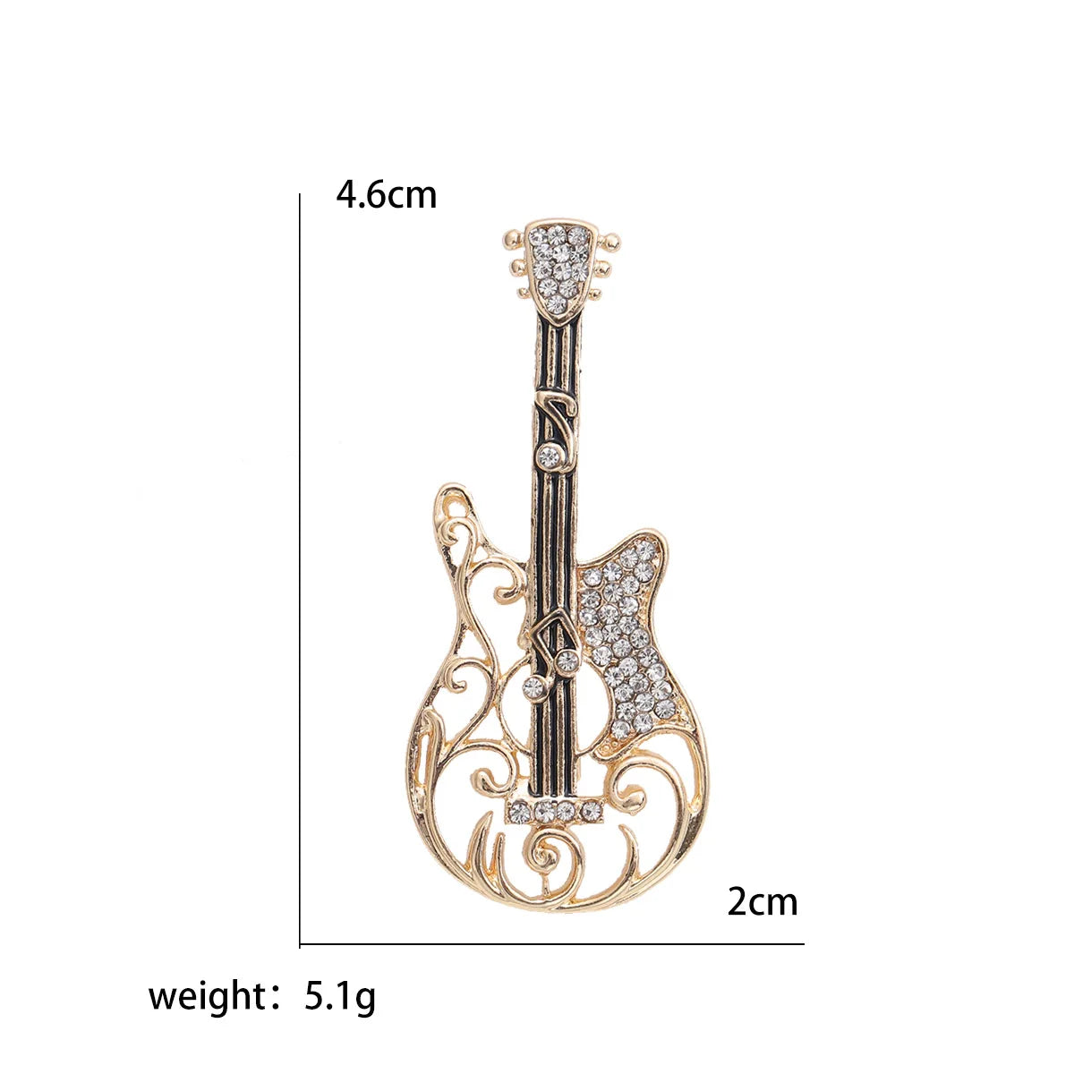 Enamel Violin Brooches for Women Unisex Rhinestone Music Equipment Pins Banquet Party Backpack Gifts Jewelry Accessories
