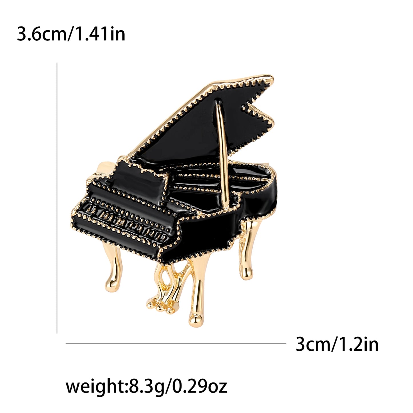 Enamel Violin Brooches for Women Unisex Rhinestone Music Equipment Pins Banquet Party Backpack Gifts Jewelry Accessories