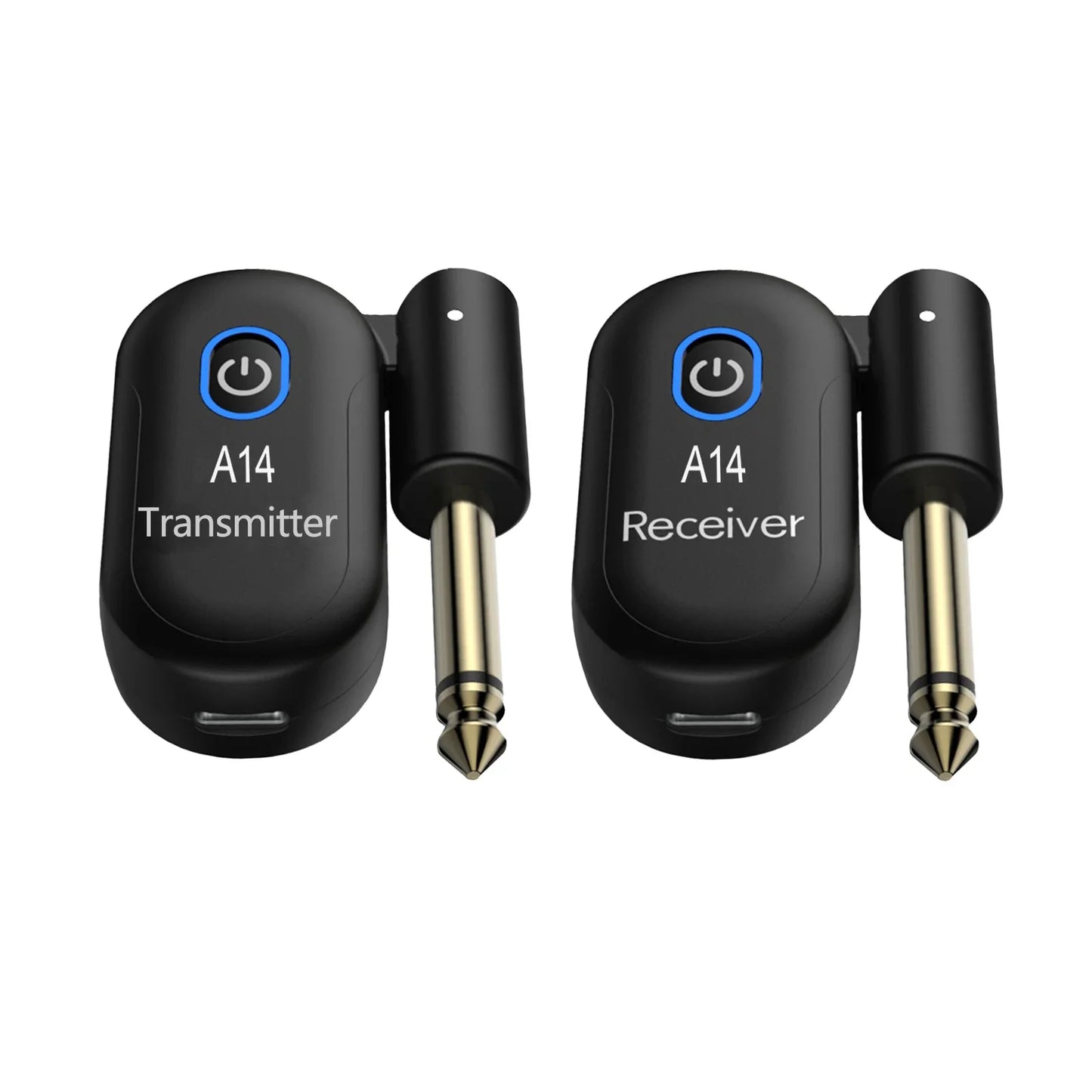 Guitar Wireless System Transmitter Receiver Built-in 2.4G Rechargeable Wireless Guitar Transmitter for Electric Guitar Amplifier