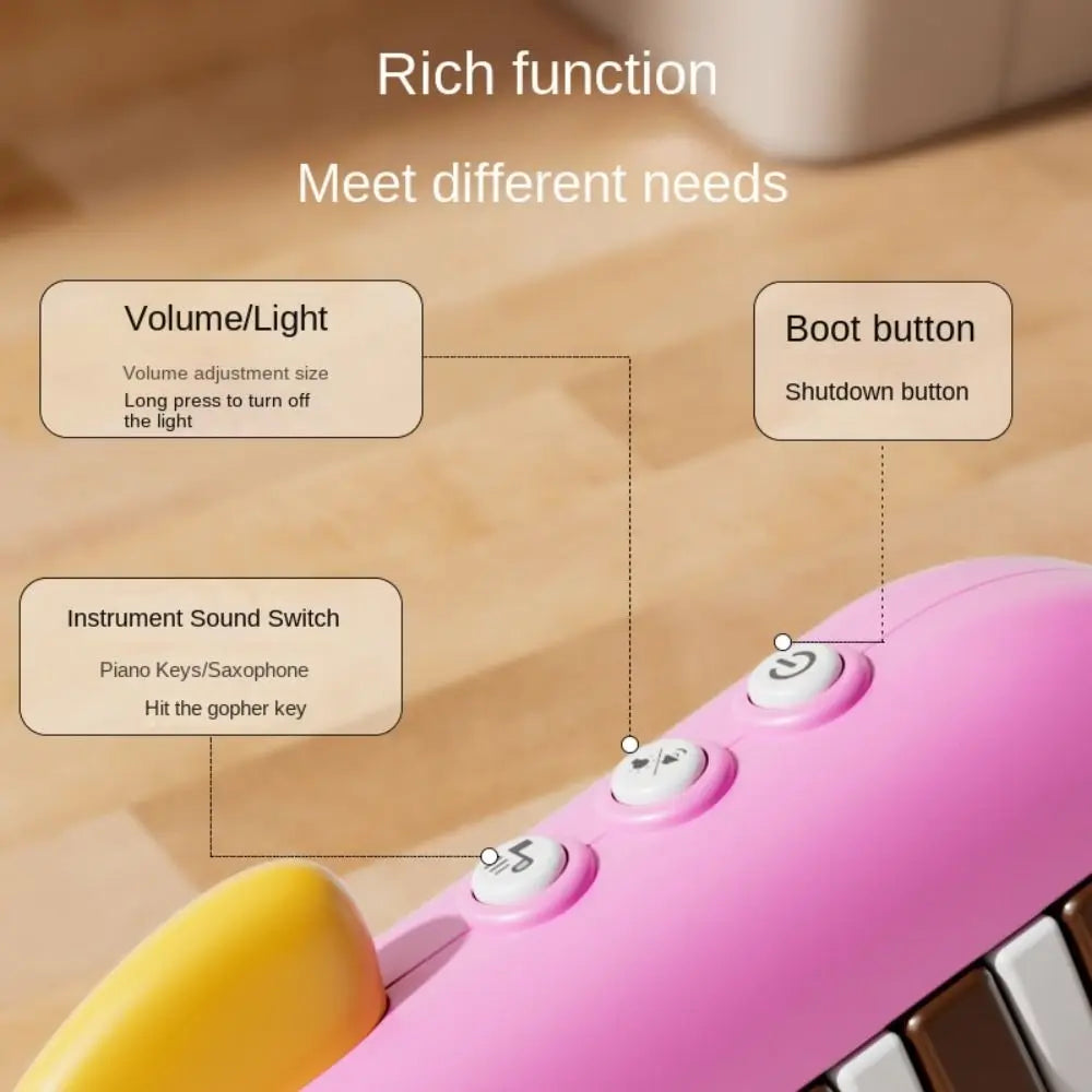Baby Music instruments Montessori Electronic Multifunctional Music Pocket Piano Keyboard Toy Learning Educational Games for Kids