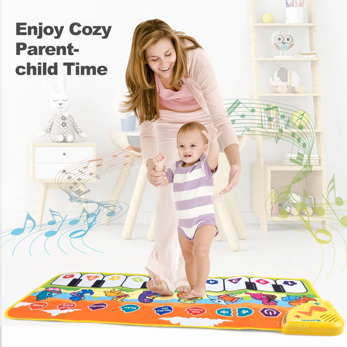 Piano Mat for Kids Kids Toddlers Floor Keyboard Dance Mat Baby Fitness Play Musical Carpet Music Instrument Toys Girl Boy Gift