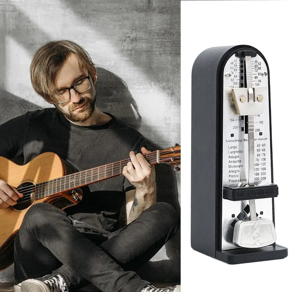 Guitar Piano Metronome Adjustable Musical Instrument Mechanical Metronome Practicing Performing Musical Instrument Aid With