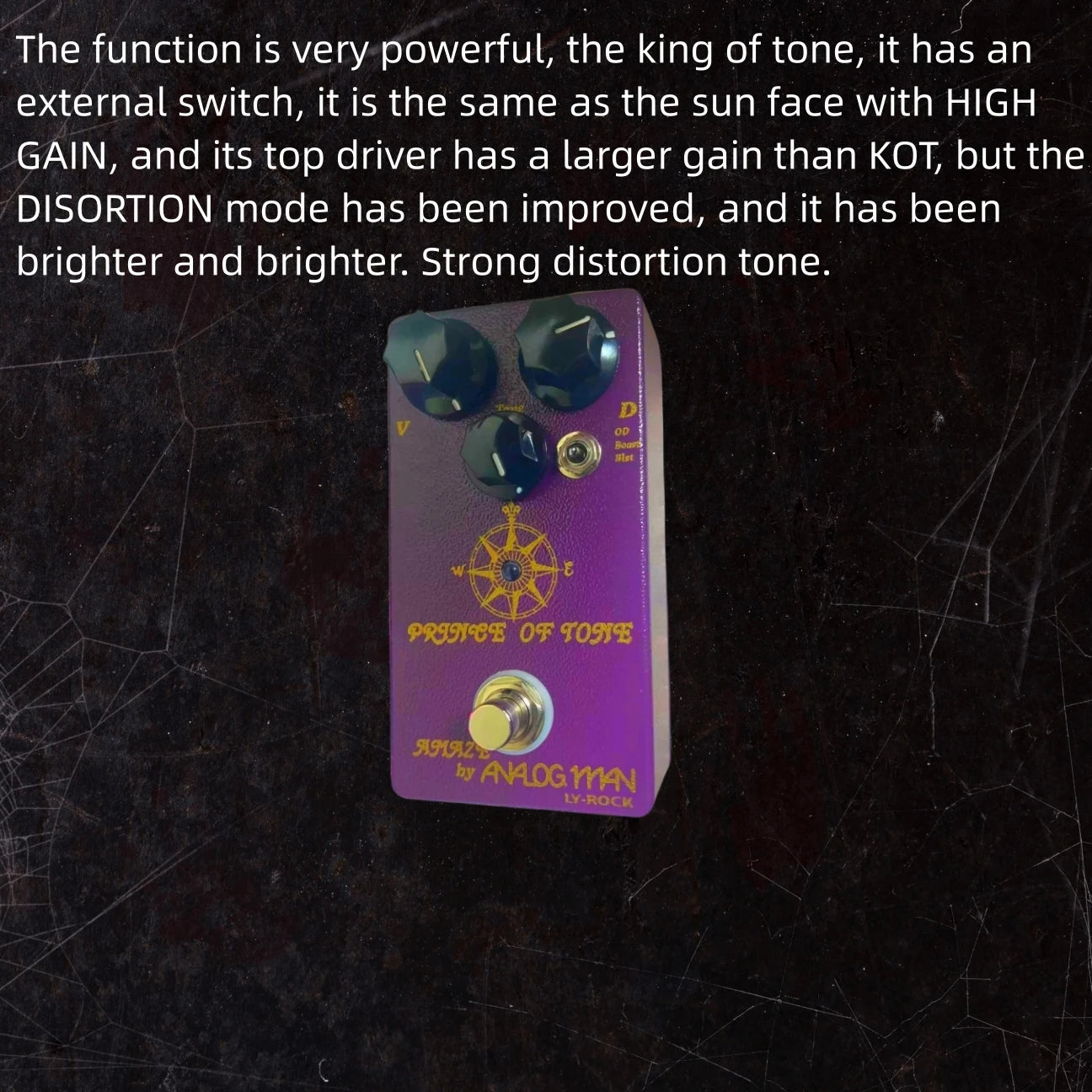 guitar pedal stompbox   overload Prince of tone