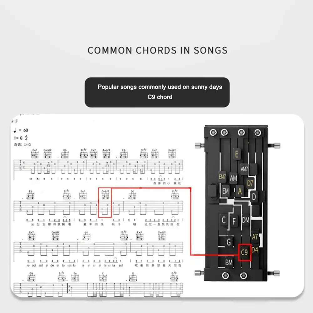 Guitar Auxiliary Artifact Folk Guitar Playing And Singing Chord Practice Automatic Transmission One Key Chord Player