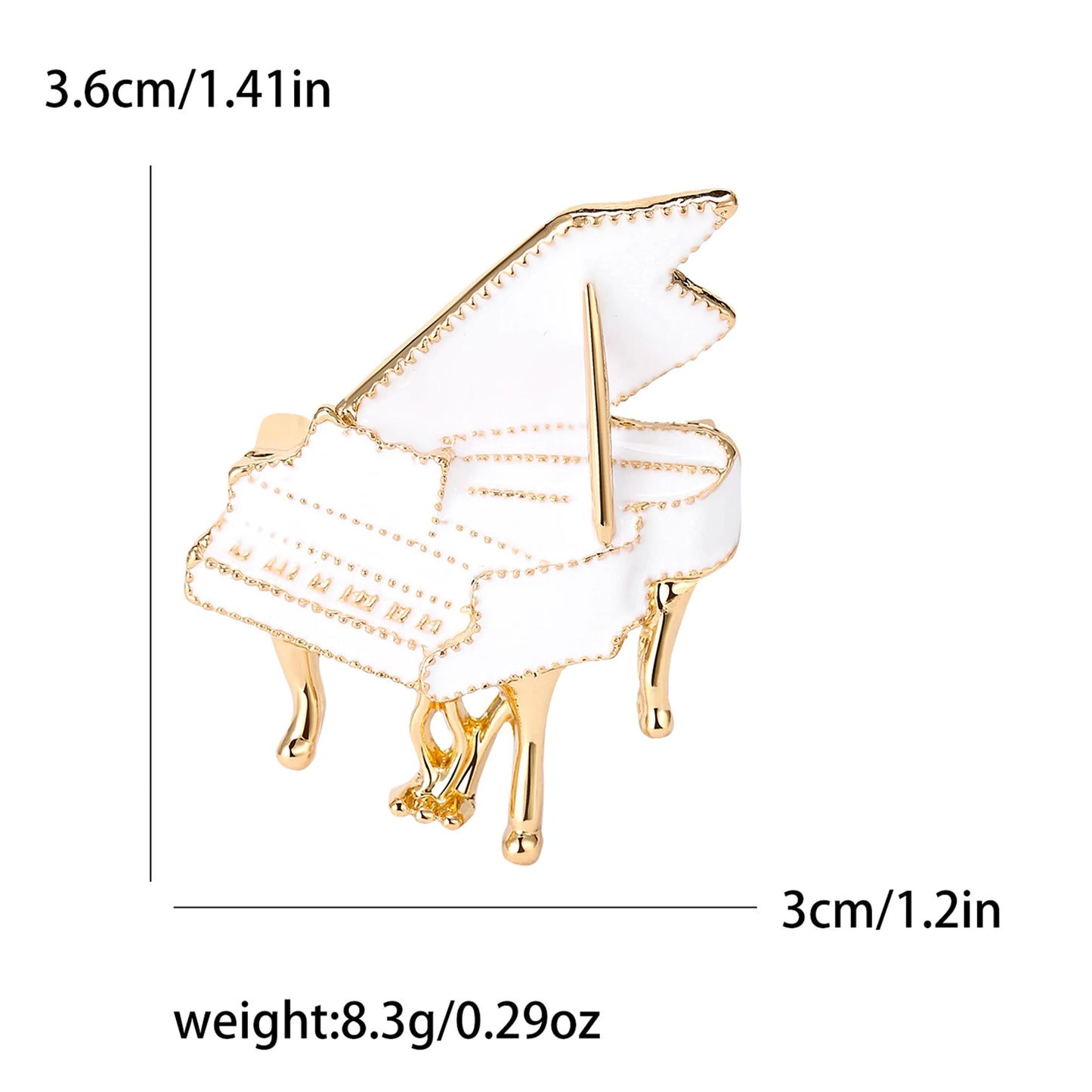 Enamel Violin Brooches for Women Unisex Rhinestone Music Equipment Pins Banquet Party Backpack Gifts Jewelry Accessories