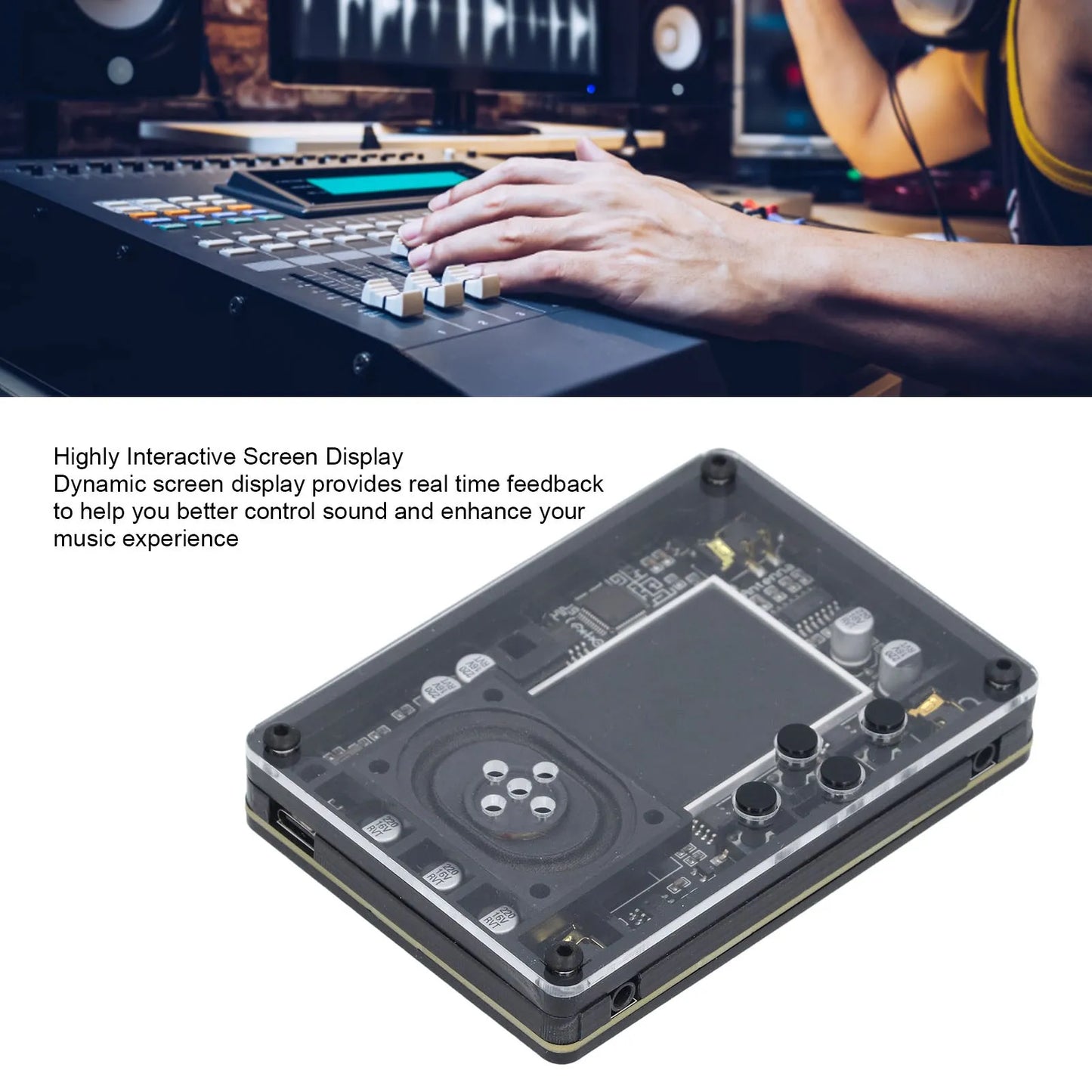 Theremin 70 Tones 20 Instrument Types Dynamic Screen Display Electronic Music Instrument with Type C Interface Type C Theremin