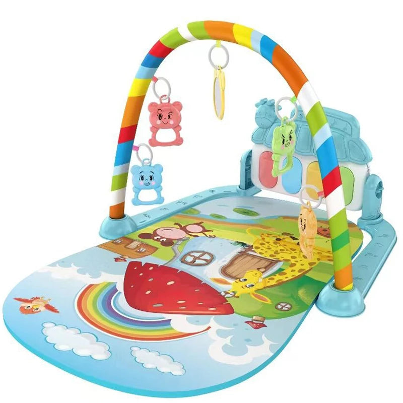 Newborns 0-1 years old baby piano pads stepping on piano games carpet toys baby music pedals piano fitness piano