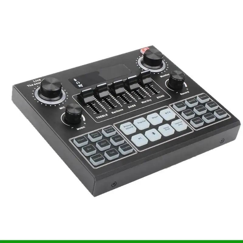 U55C USB External Mixer Sound Board 1Set Mixer Sound Board Mobile Computer for Microphone Streaming Recording