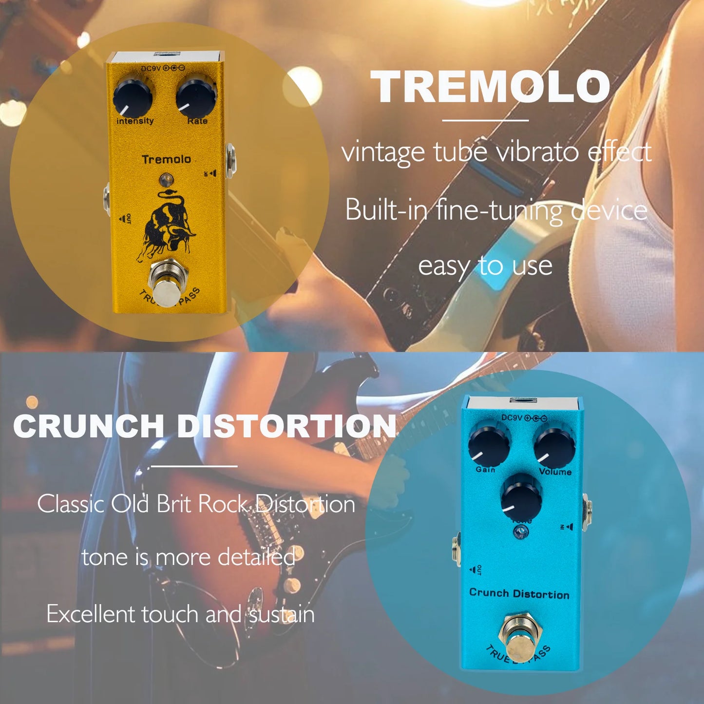 Guitar Stompbox Essential Series: Vintage Overdrive, US Dream, Classic Chorus, Tremolo, Analog/Digital Delay, Ultimate Drive.