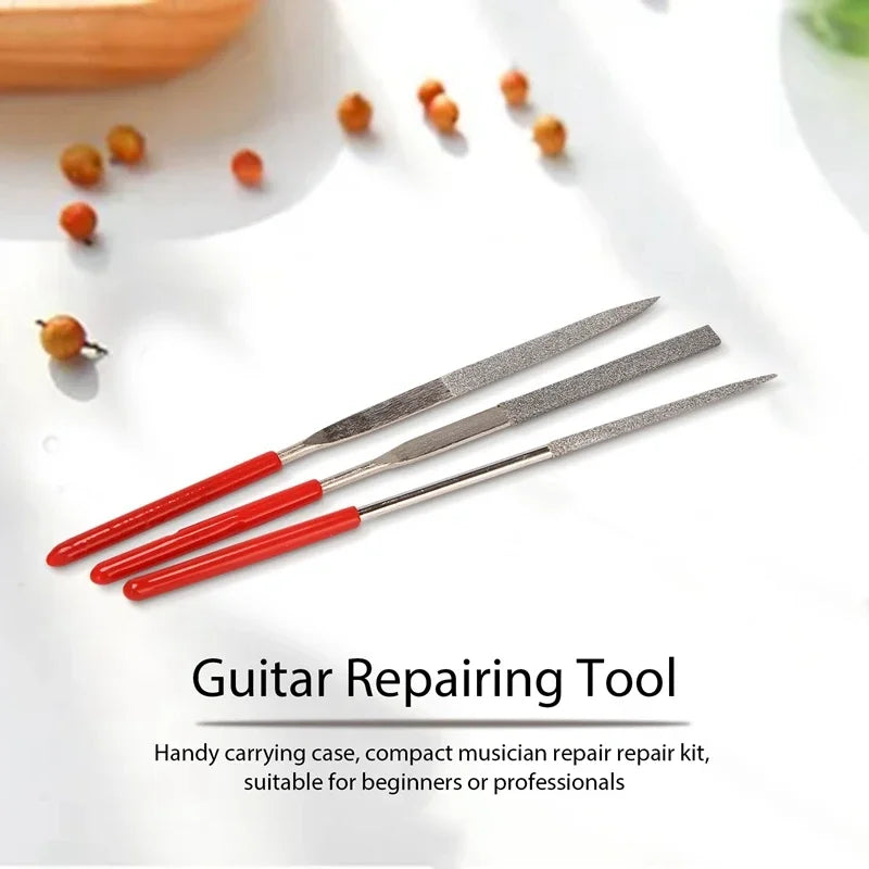 Guitar Repair Tool Kit 20 pcs in 1 Guitar Tool with String Organizer Winder String Cutter String Action Ruler Gauge Fingered Gua