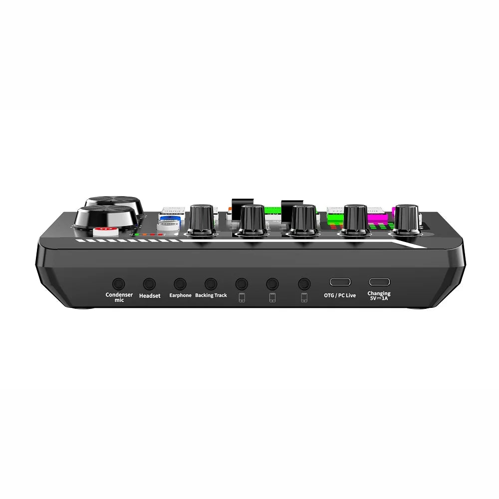 F998 Sound Card Microphone Sound Mixer Sound Card Audio Mixing Console Amplifier Live Music Mixer Amplifier Dj Equipment