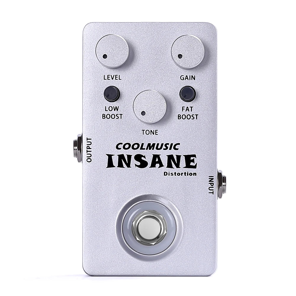 Electric Guitar Effects Pedal Coolmusic Stompbox Insane Distortion Effect Musical Instrument Bass Accessories Full Metal Shell